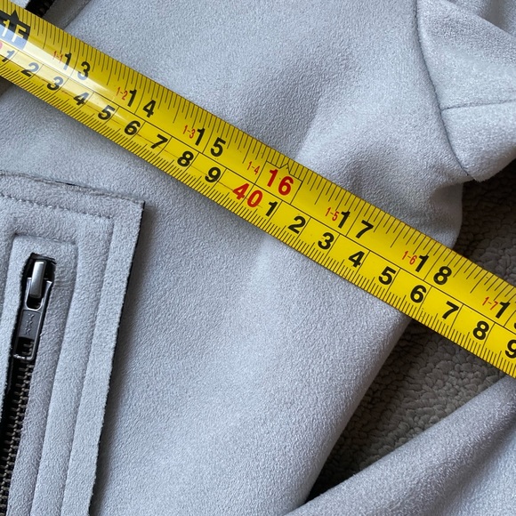 ⛔️Decjuba Women faux suede biker jacket size AU10 - Picture 9 of 13